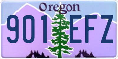 OR license plate 901EFZ