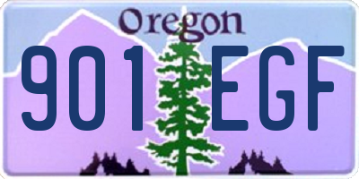 OR license plate 901EGF