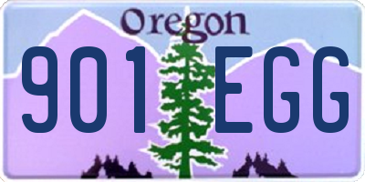 OR license plate 901EGG