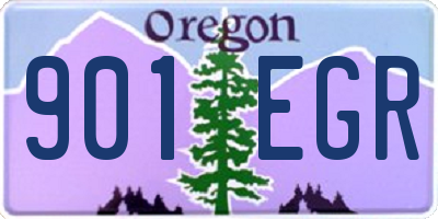 OR license plate 901EGR