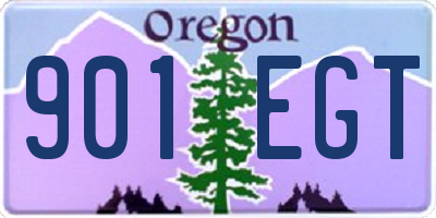 OR license plate 901EGT