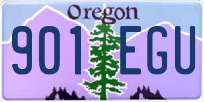 OR license plate 901EGU