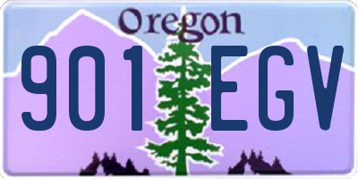 OR license plate 901EGV