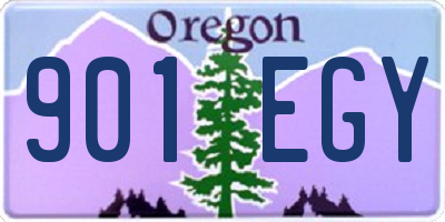 OR license plate 901EGY