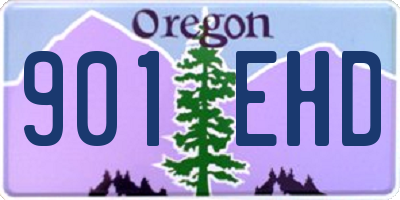 OR license plate 901EHD