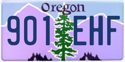OR license plate 901EHF