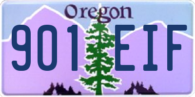 OR license plate 901EIF
