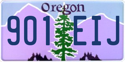 OR license plate 901EIJ