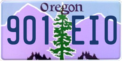 OR license plate 901EIO