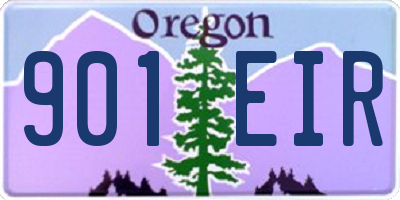 OR license plate 901EIR