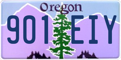 OR license plate 901EIY