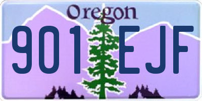 OR license plate 901EJF