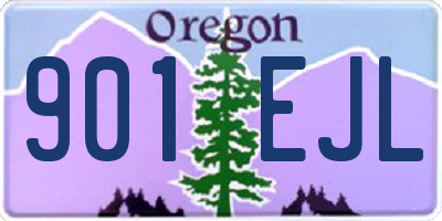 OR license plate 901EJL