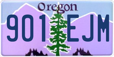 OR license plate 901EJM