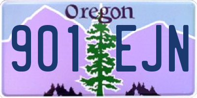 OR license plate 901EJN