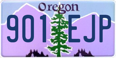 OR license plate 901EJP