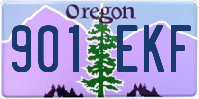 OR license plate 901EKF