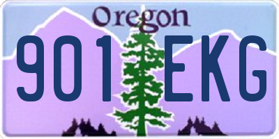 OR license plate 901EKG