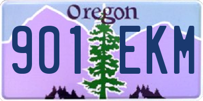 OR license plate 901EKM