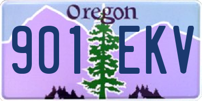 OR license plate 901EKV