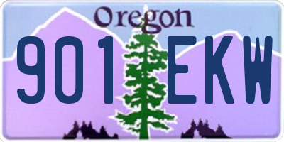 OR license plate 901EKW