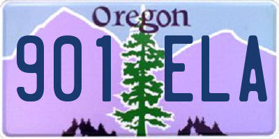 OR license plate 901ELA