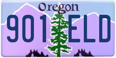 OR license plate 901ELD