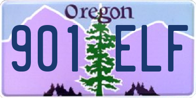 OR license plate 901ELF