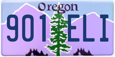 OR license plate 901ELI