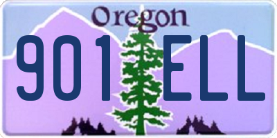 OR license plate 901ELL