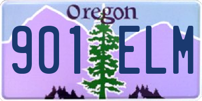 OR license plate 901ELM