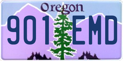 OR license plate 901EMD