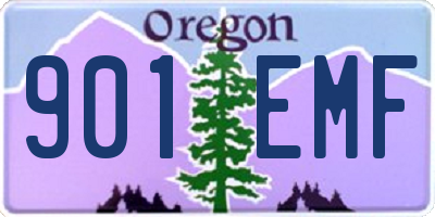 OR license plate 901EMF