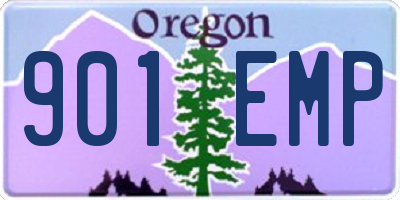 OR license plate 901EMP