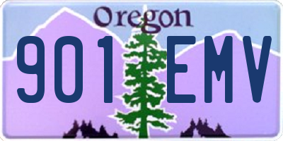 OR license plate 901EMV