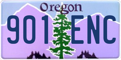 OR license plate 901ENC