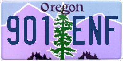 OR license plate 901ENF