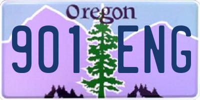 OR license plate 901ENG