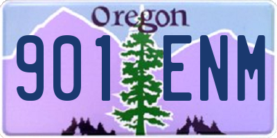OR license plate 901ENM