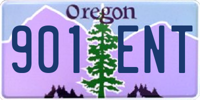 OR license plate 901ENT