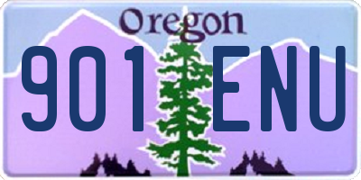 OR license plate 901ENU