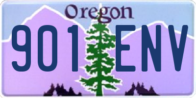 OR license plate 901ENV