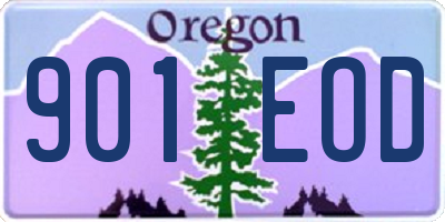 OR license plate 901EOD