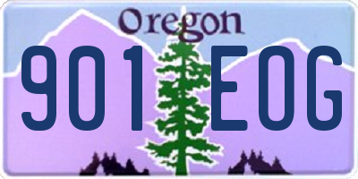 OR license plate 901EOG