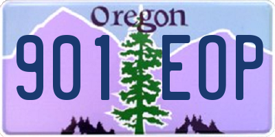 OR license plate 901EOP