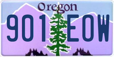 OR license plate 901EOW