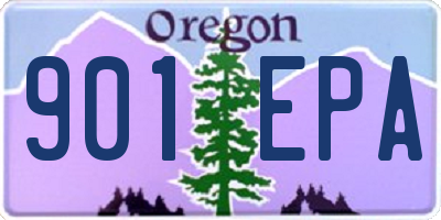 OR license plate 901EPA