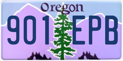 OR license plate 901EPB
