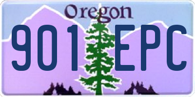 OR license plate 901EPC