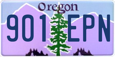 OR license plate 901EPN